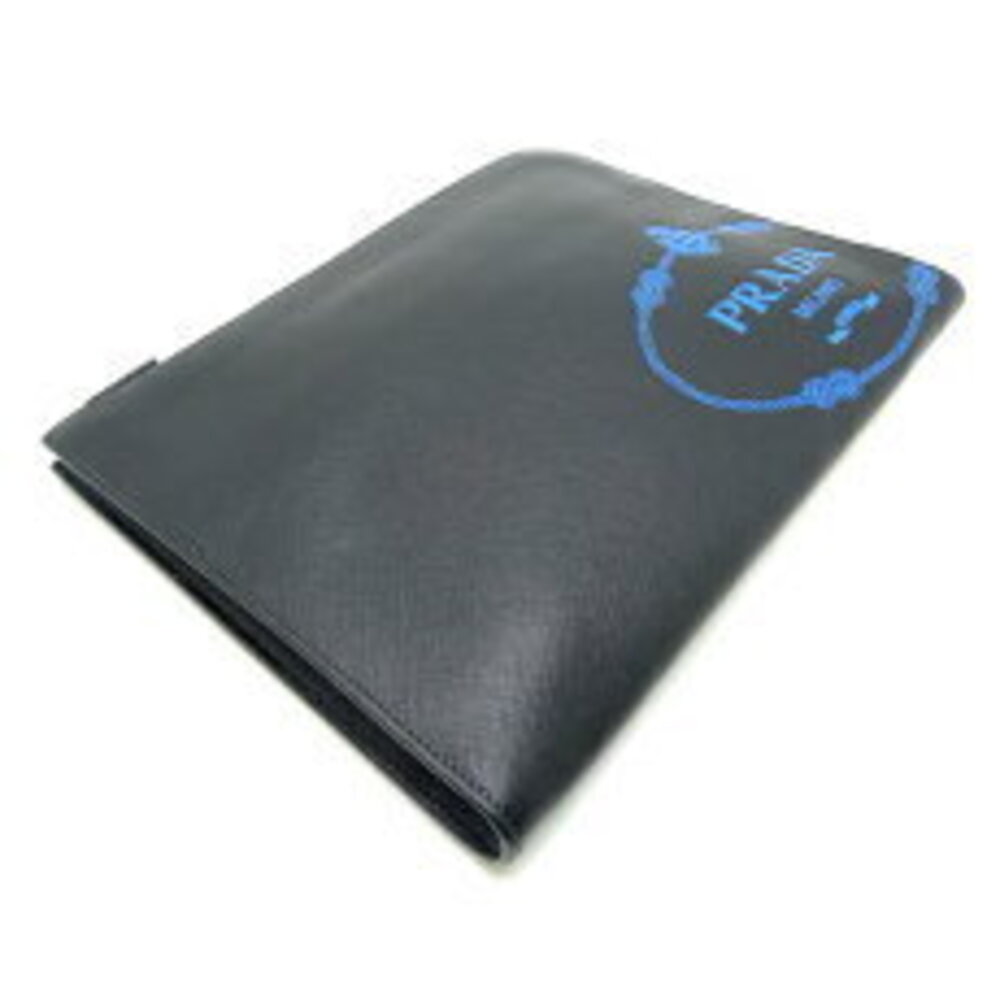 Prada Folder Black Marea Document Bag Saffiano Bl… - image 3